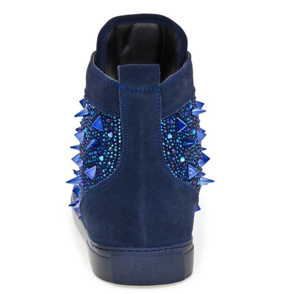 Men's J75 by Jump Zambia Navy Studded Suede NWT - Picture 2 of 4